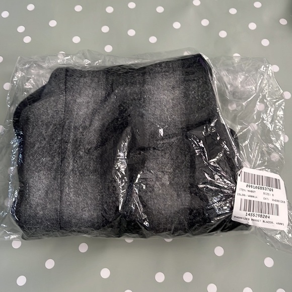 Madewell Oversized Dorset Blazer Boiled Wool NH857 Buffalo Check black - Picture 7 of 11